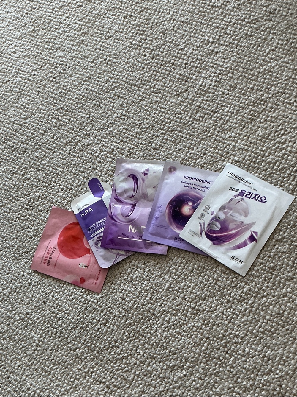 Multi-Pack Women’s Sheet Mask Set — Purple & Pink Hydration Masks
